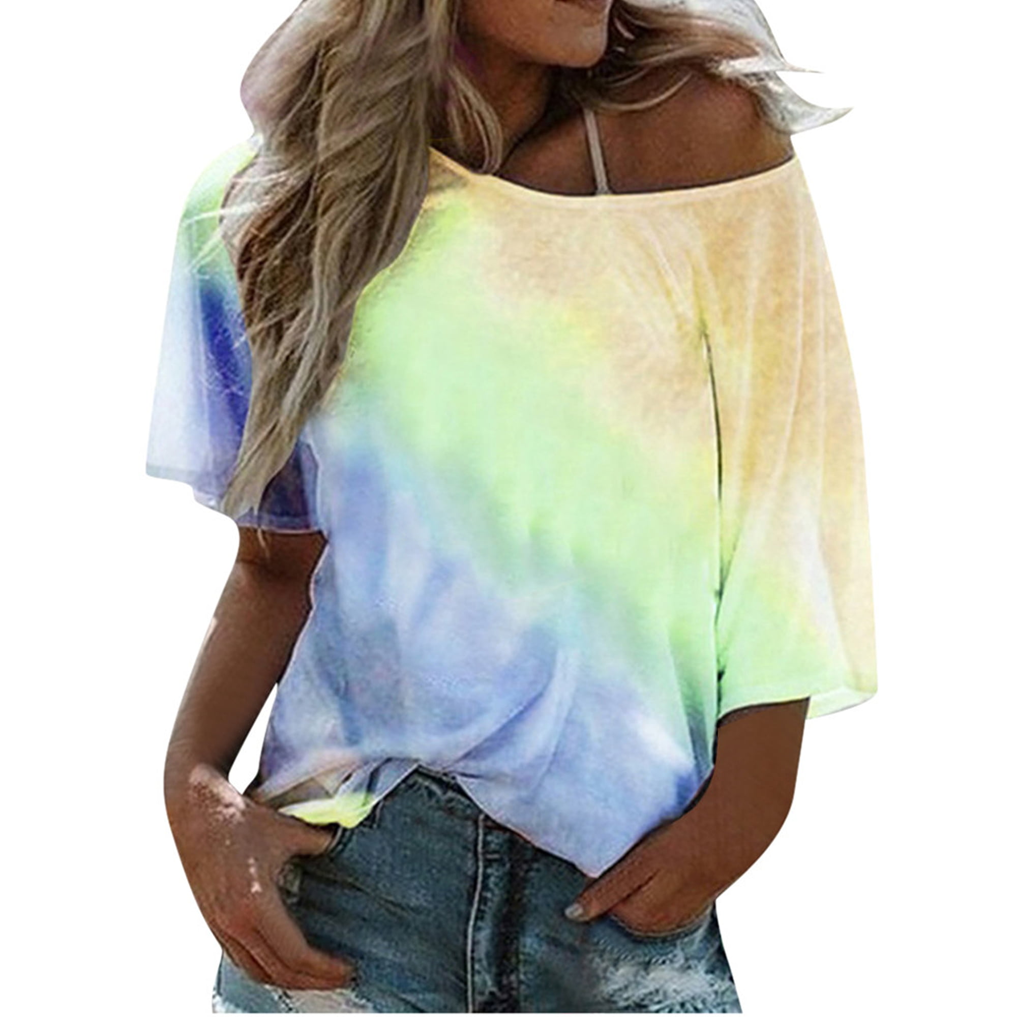 Ladies Off Shoulder Bardot Tee Shirt Womens Oversize Baggy Butterfly Batwing Top